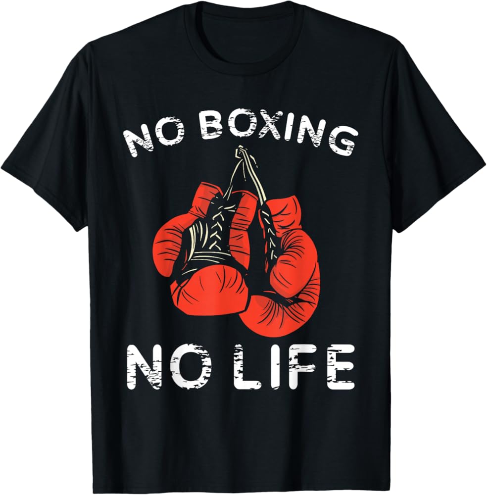 Amazon | No Boxing No Life Tシャツ 面白いボクシング Tシャツ | T